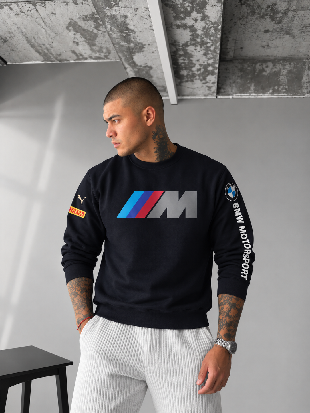 M Motorsport Core Graphic Sweatshirt – Black