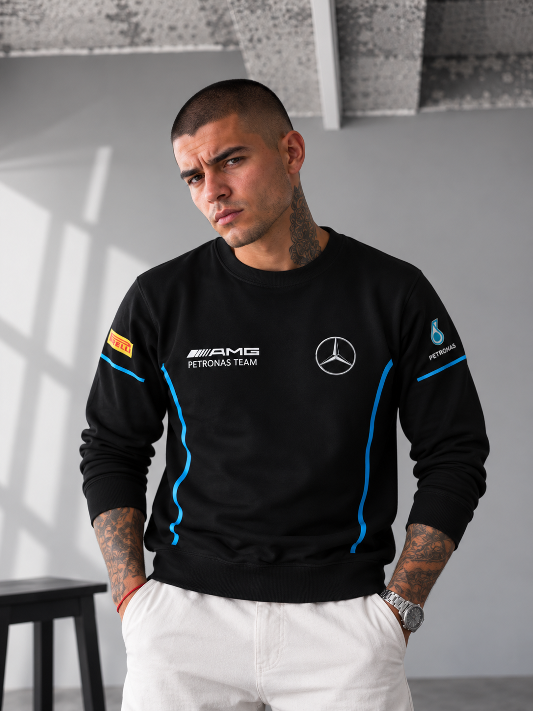 AMG Petronas Performance Sweatshirt – Black
