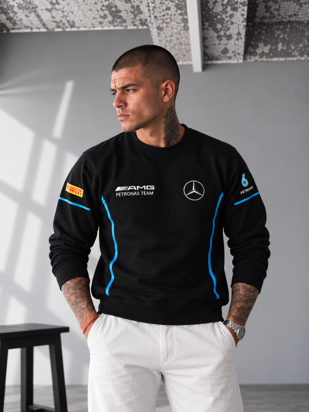 AMG Petronas Performance Sweatshirt – Black