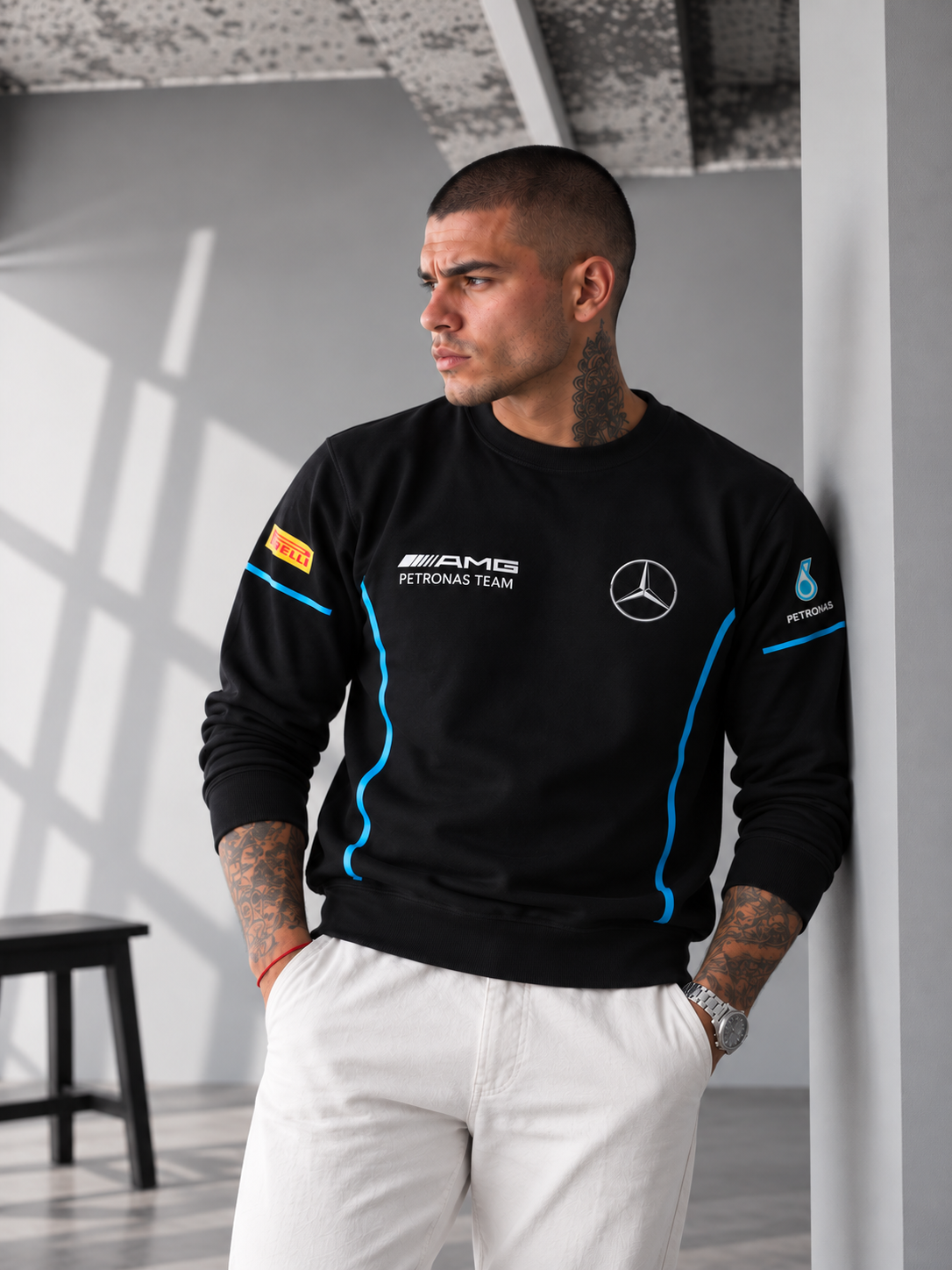 AMG Petronas Performance Sweatshirt – Black