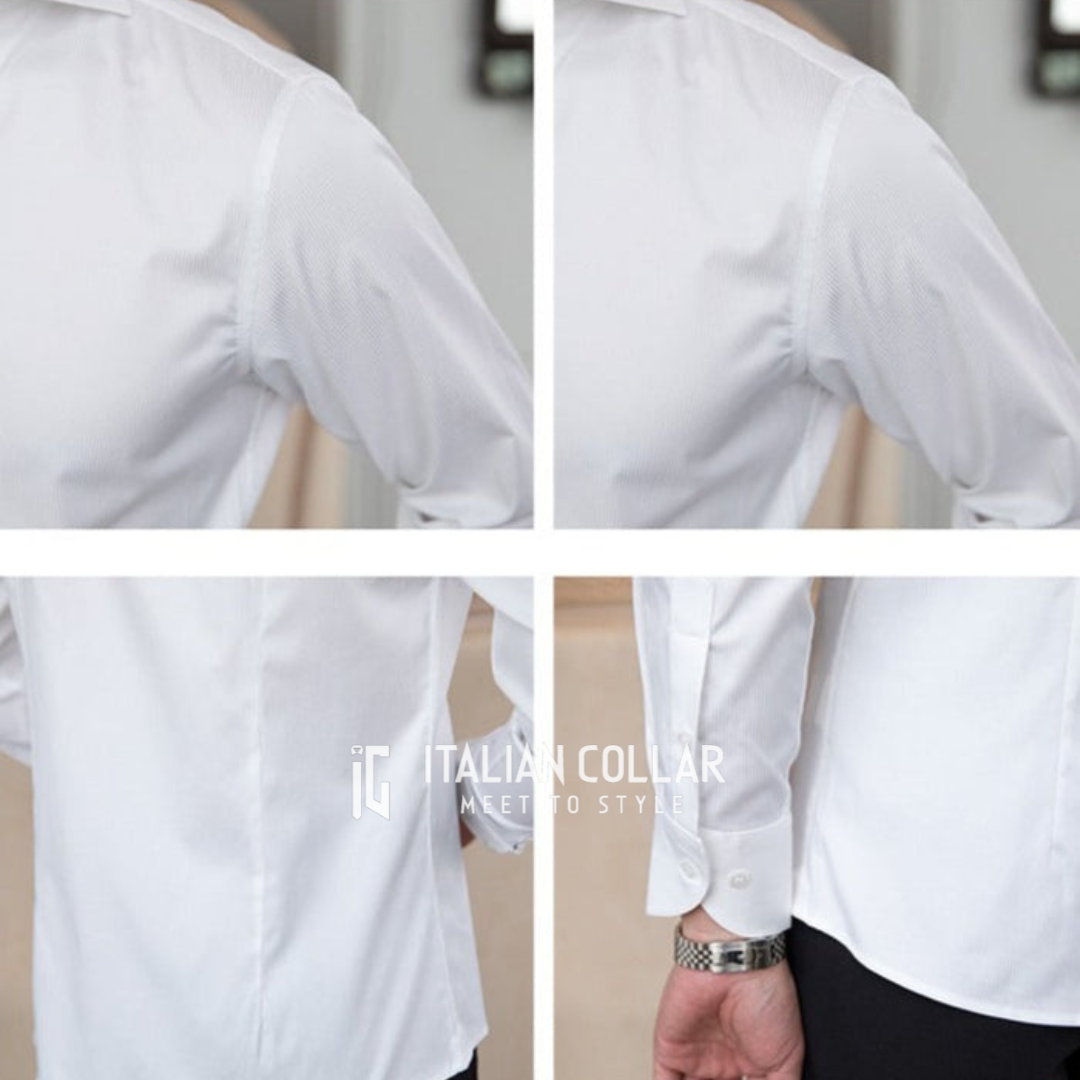 White Old Money Buttoned Down Shirts By Italian Collar