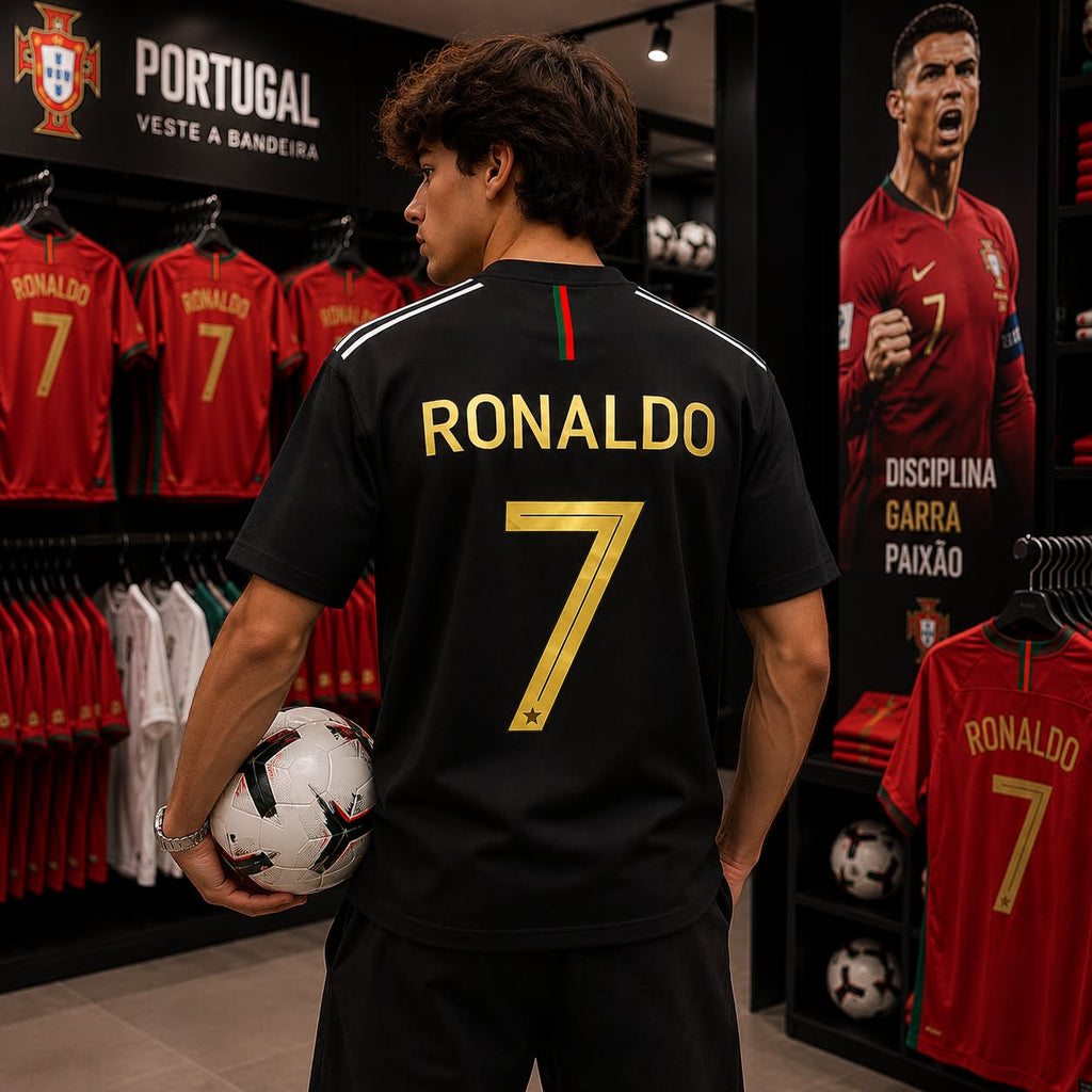 CR7 Icons Oversized Graphic T-Shirt – Black