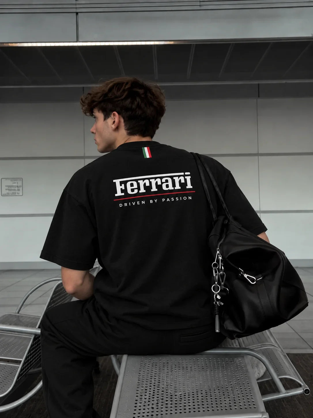 Ferrari Racing Black Tracksuit Set