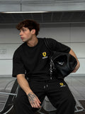 Ferrari Racing Black Tracksuit Set