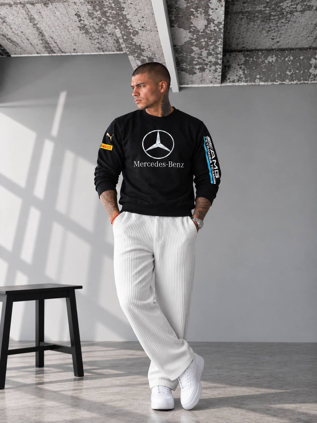 Mercedes-AMG Petronas Racing Sweatshirt – Black
