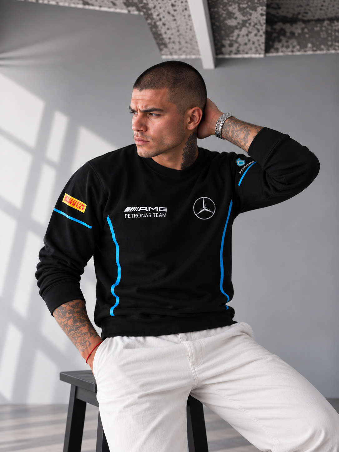 AMG Petronas Performance Sweatshirt – Black