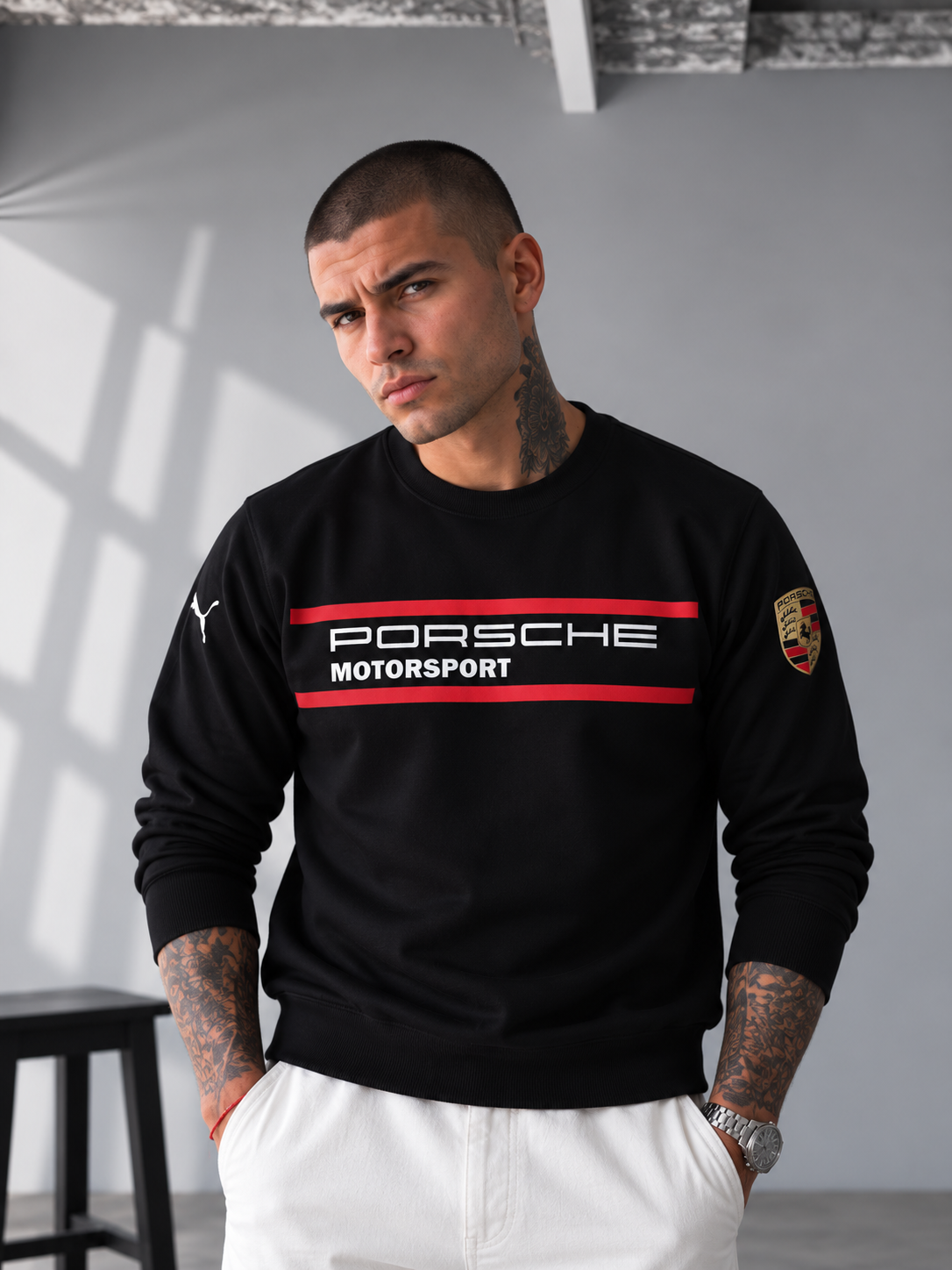 Porsche Motorsport Heritage Sweatshirt – Black