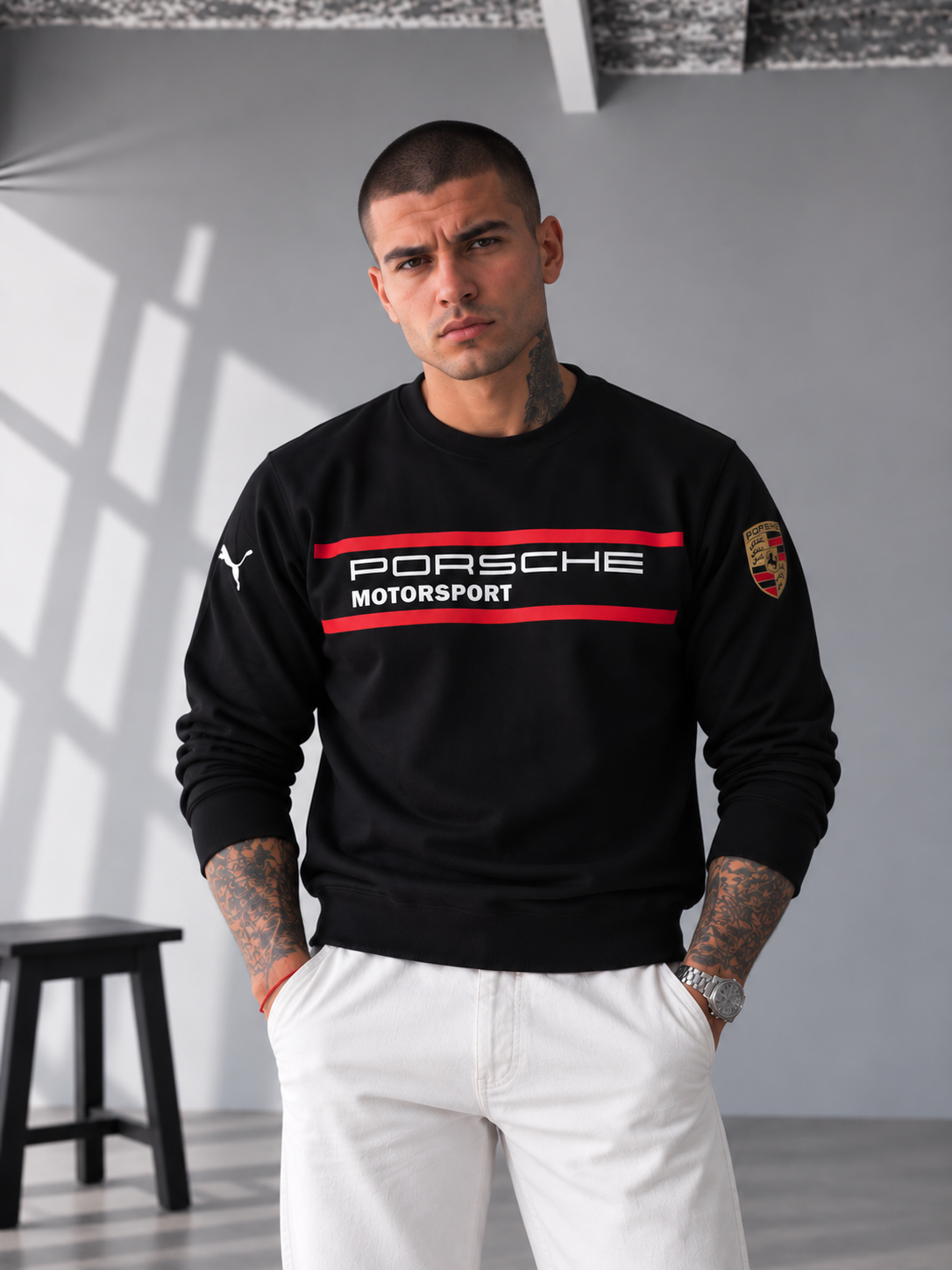 Porsche Motorsport Heritage Sweatshirt – Black