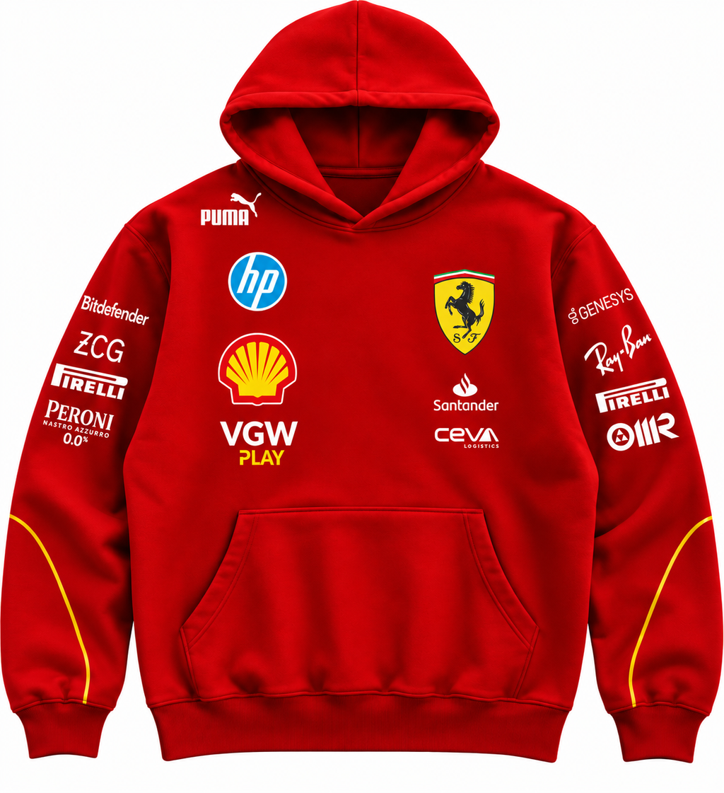 Rosso Velocity Racing Hoodie