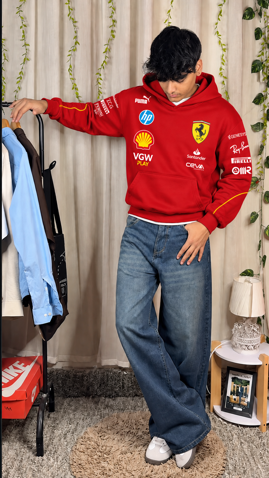 Rosso Velocity Racing Hoodie